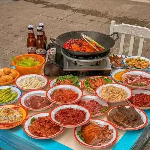 天赋源重庆地摊野火锅、