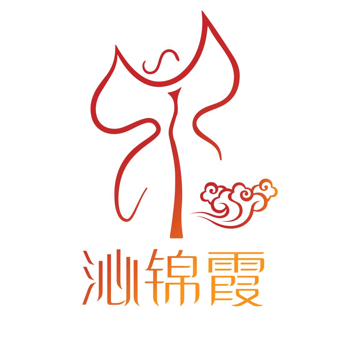 沁锦霞中式嫁衣