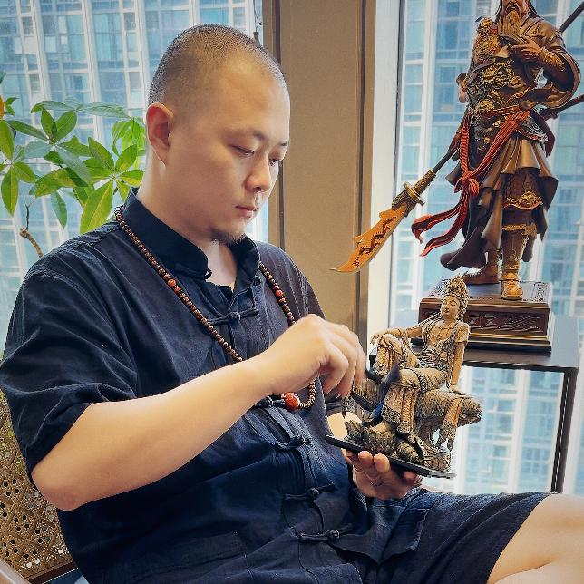 林烽叔叔做造像