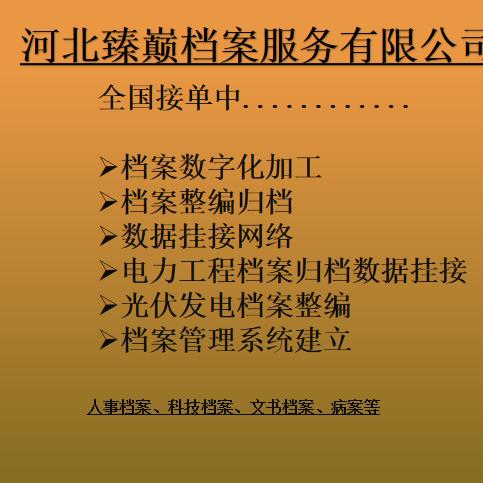 档案服务