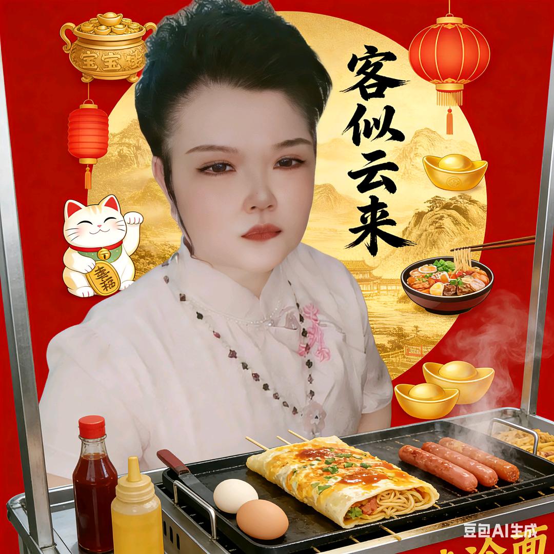 武汉吃烤冷面找王姐