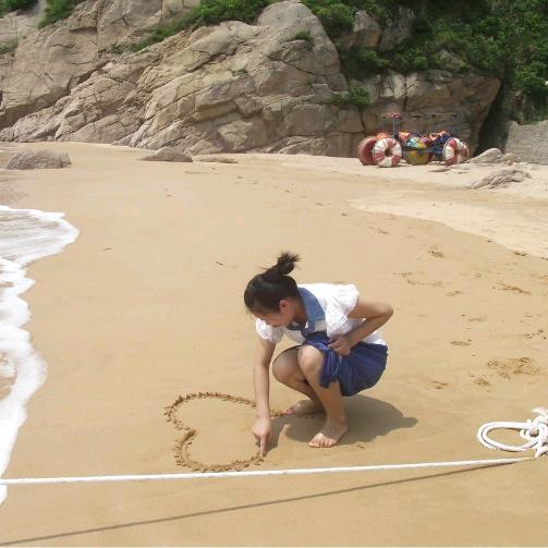 路上遇见美丽的你