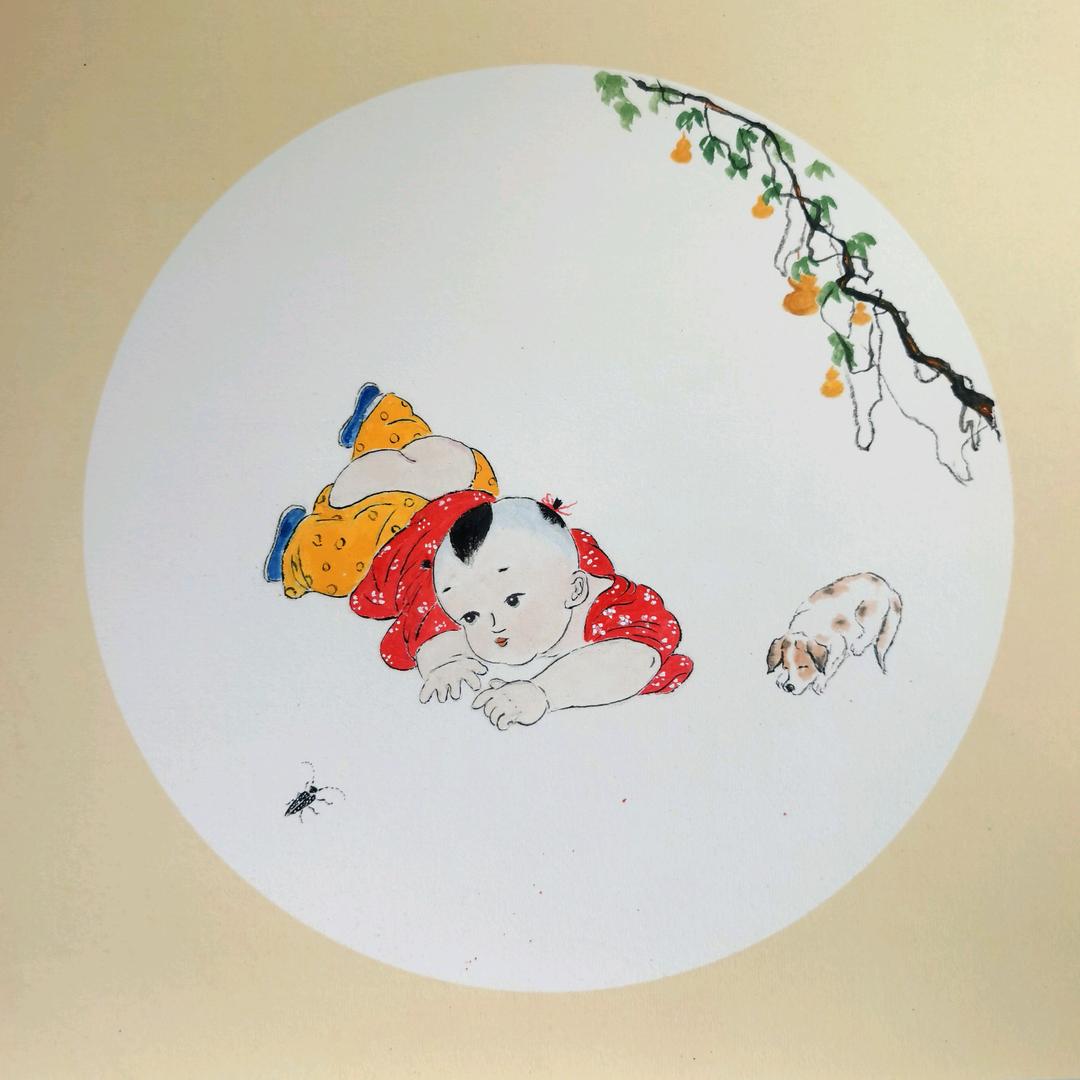 老王学国画