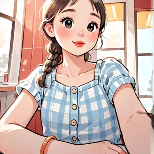 仰望月亮的小白兔