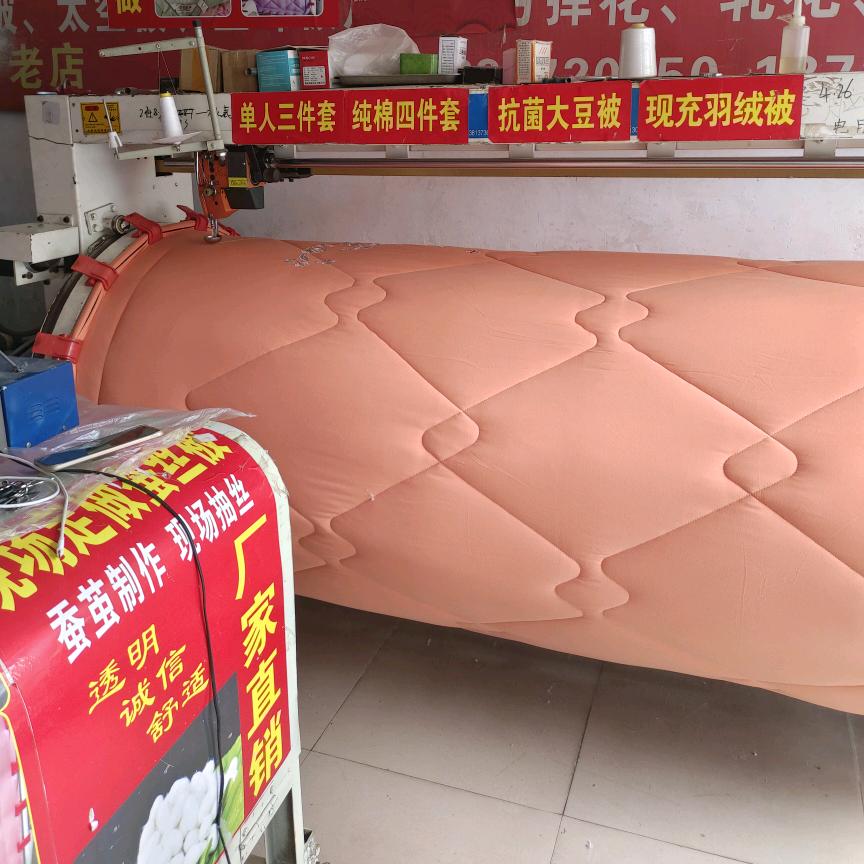 新县二中洞口加工棉被，蚕丝被羽绒被羊绒被