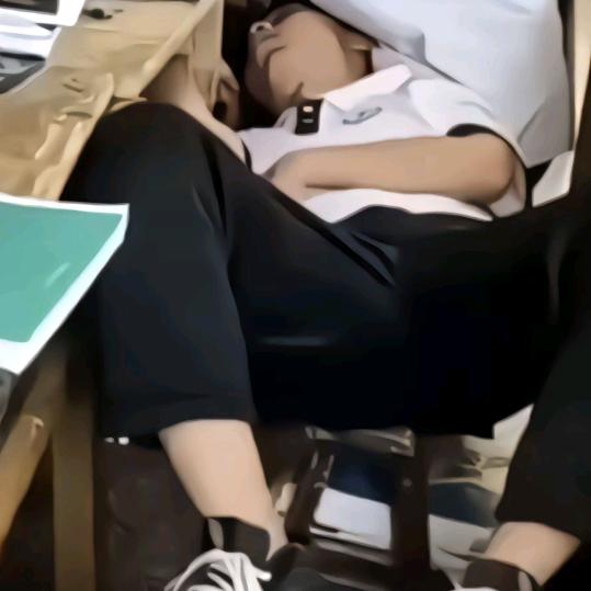 咯摸摸头