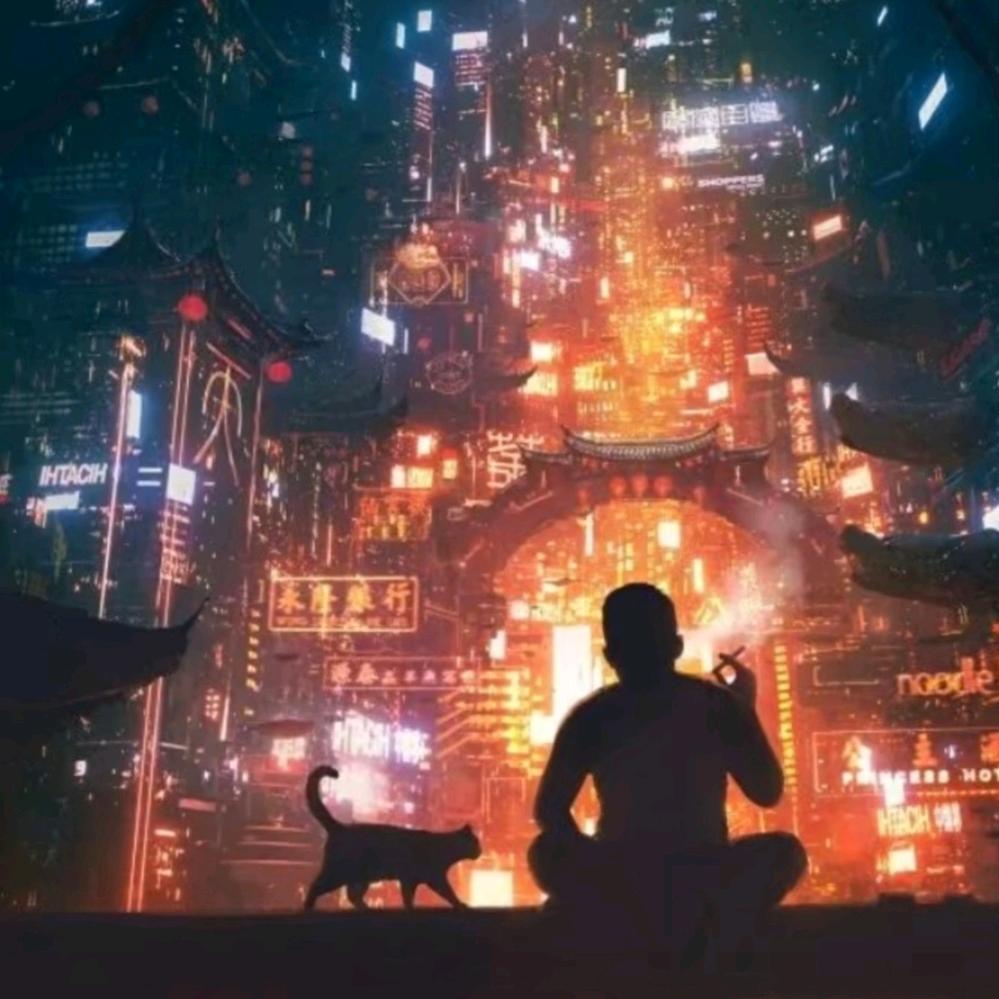 一个人在路上