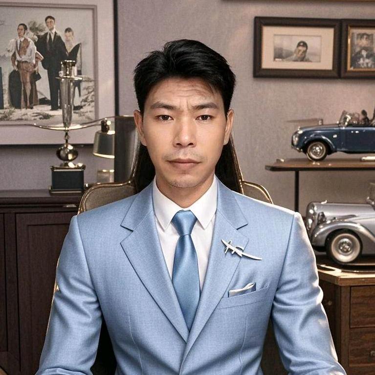 单身父亲，  何先生