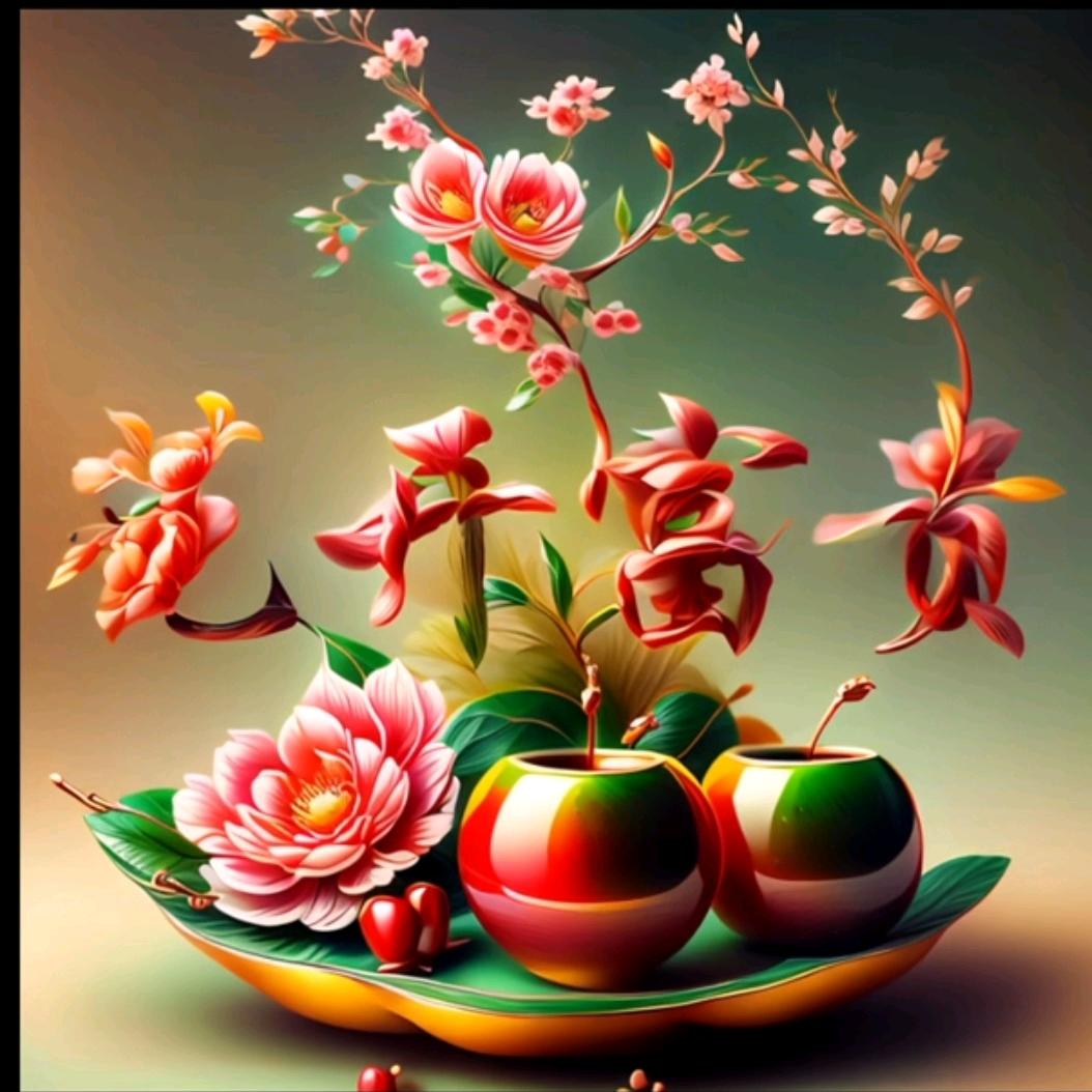 花开富贵知足常乐