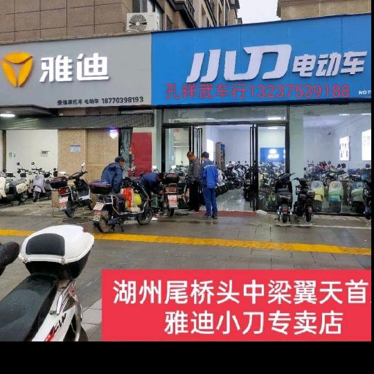 湖洲尾大桥头中梁翼天首府雅迪小刀