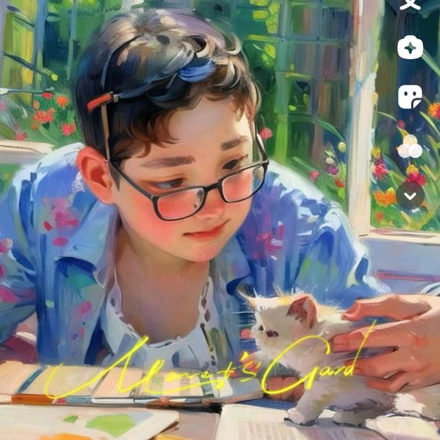 小刘同学爱书法