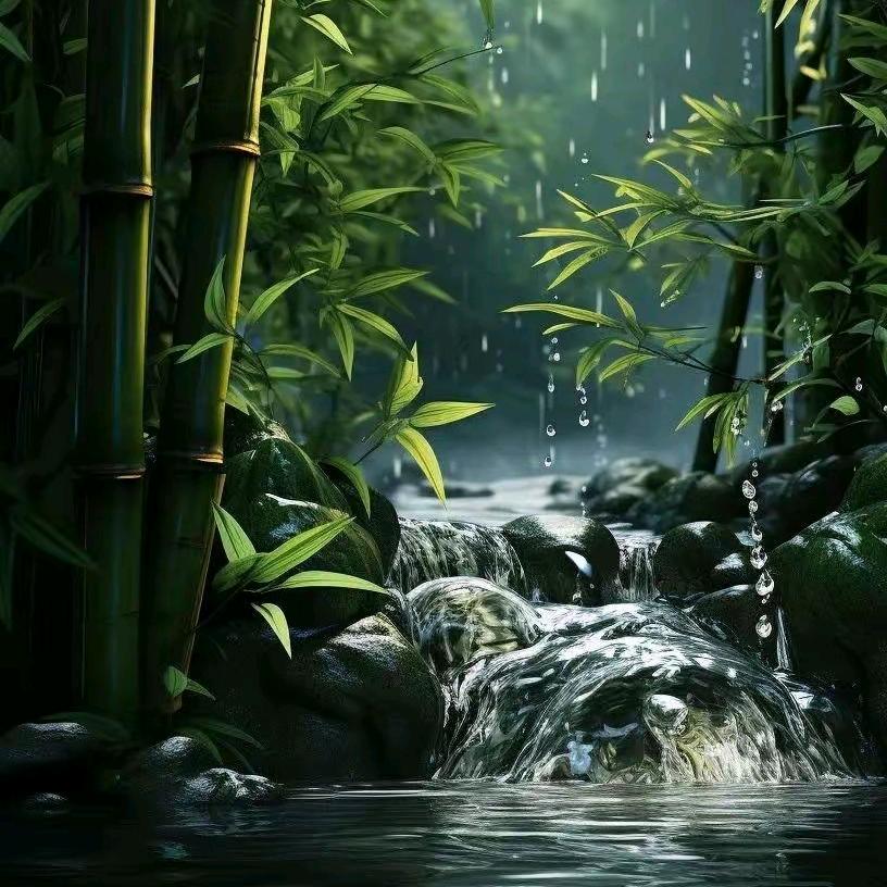 竹林听雨