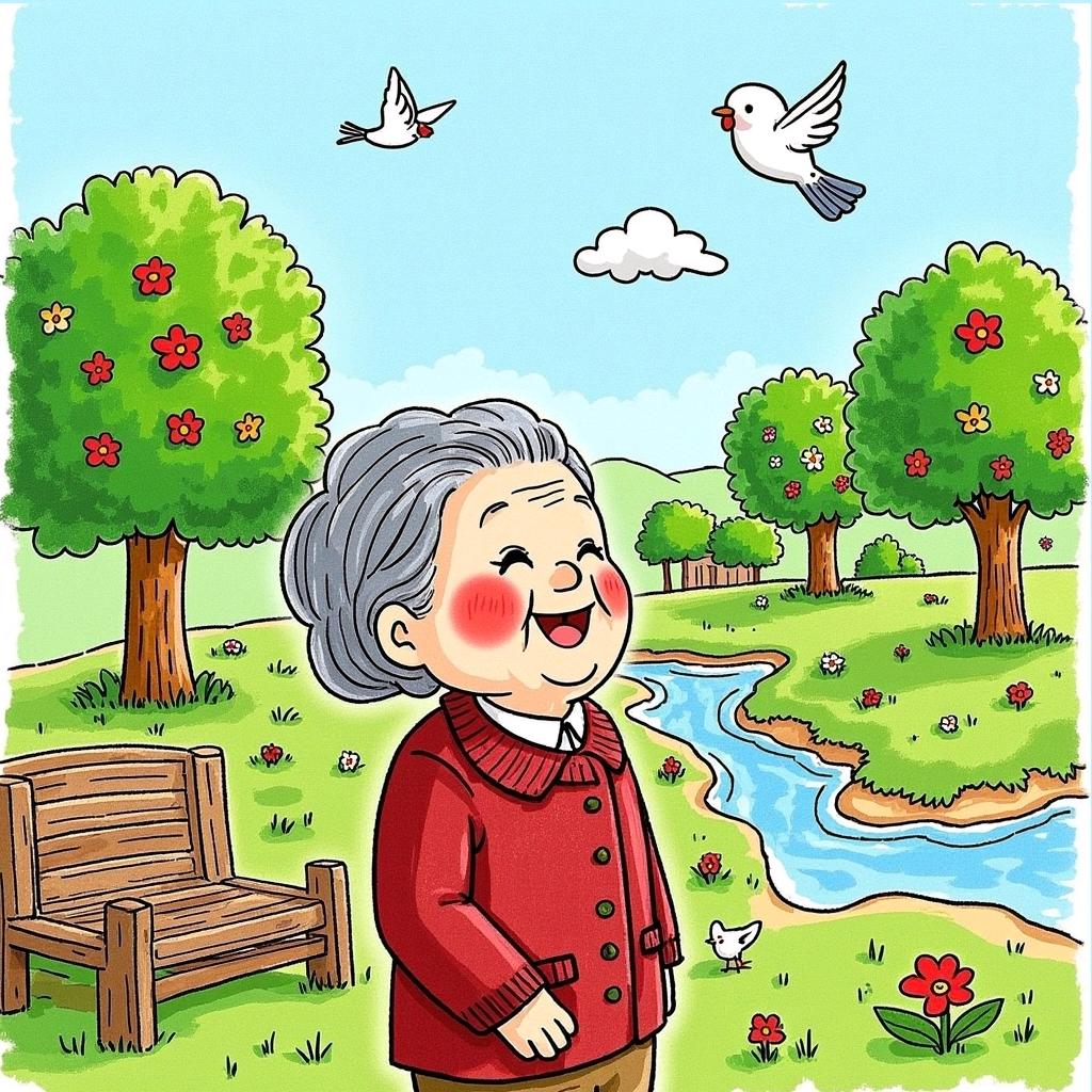 治愈系蓝奶奶