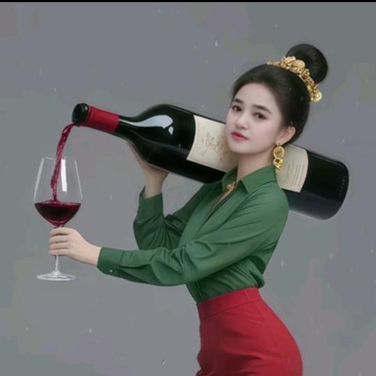 雨中的背影