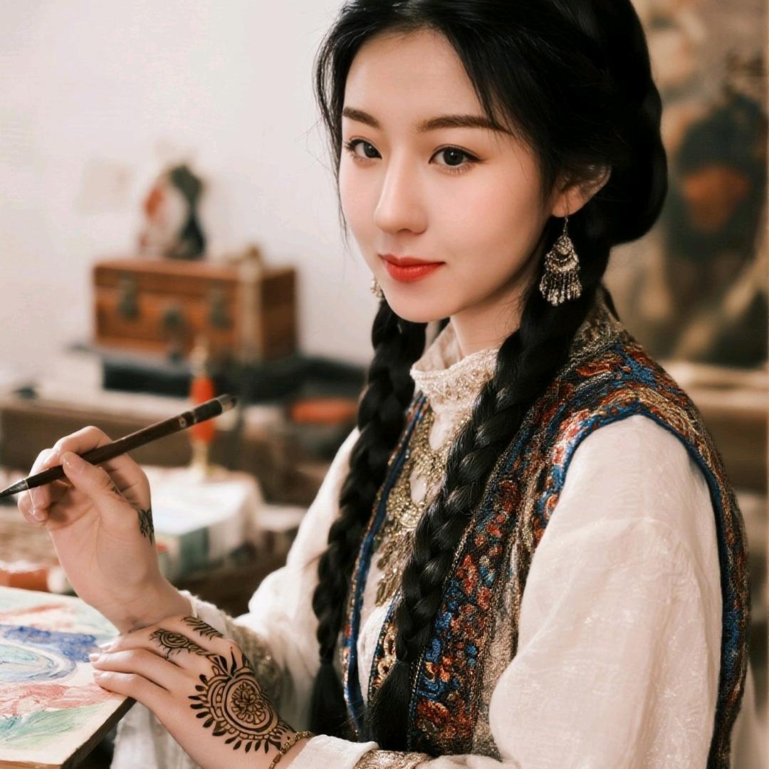 海娜手绘师—Olivia（叶青藤）