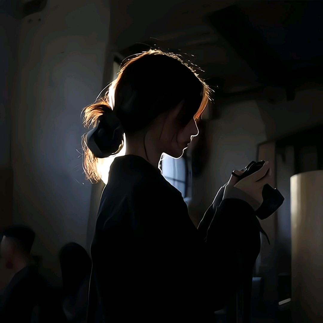 望着月亮