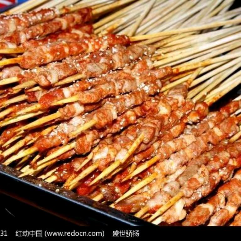 李掌柜口福肉夹馍，东北烤冷面，各种炸串