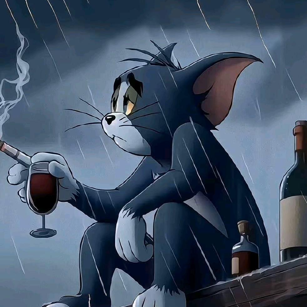 忧伤的猫哥在哭泣