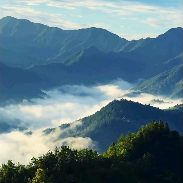 清雾扰山河