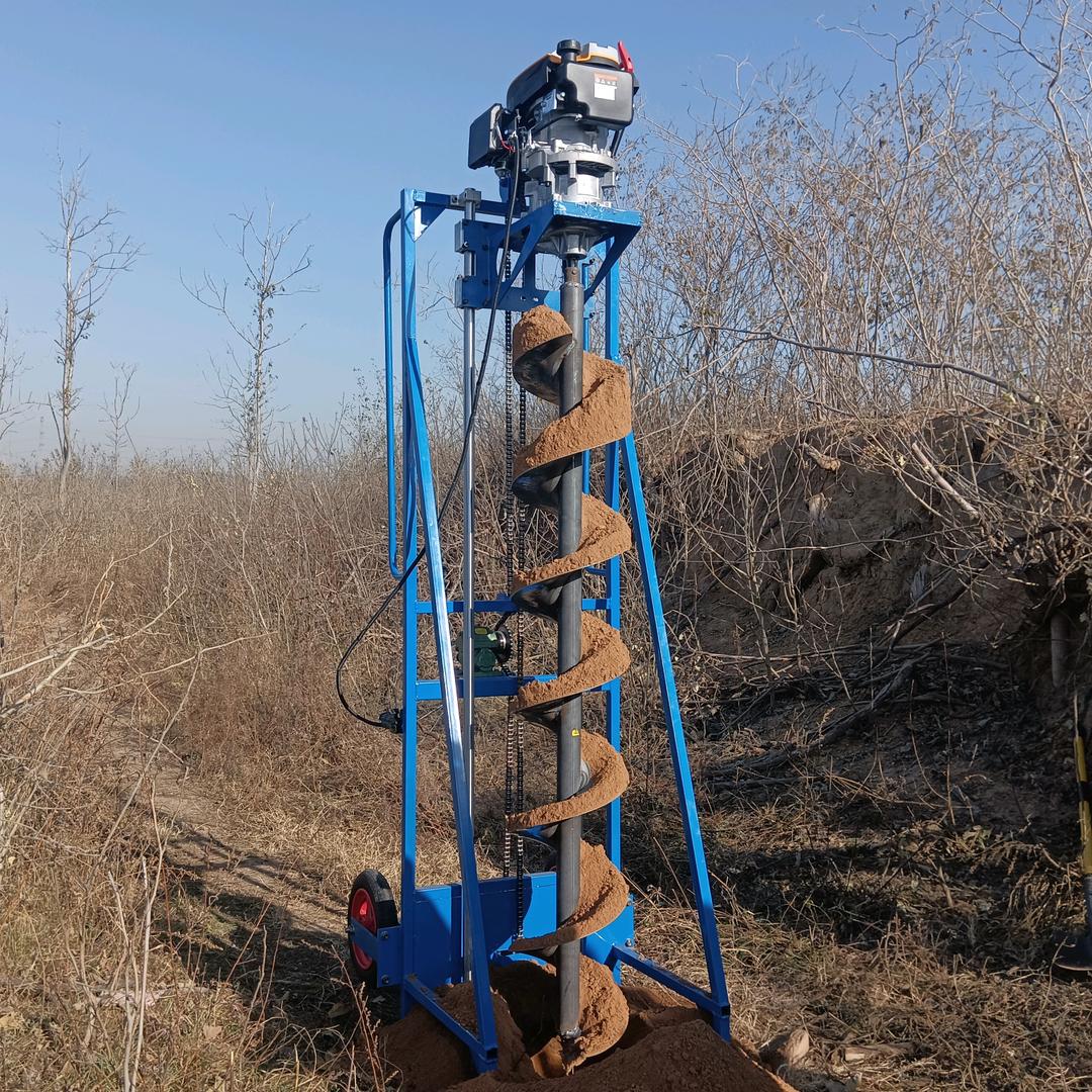 光伏打桩钻机（螺旋地桩）