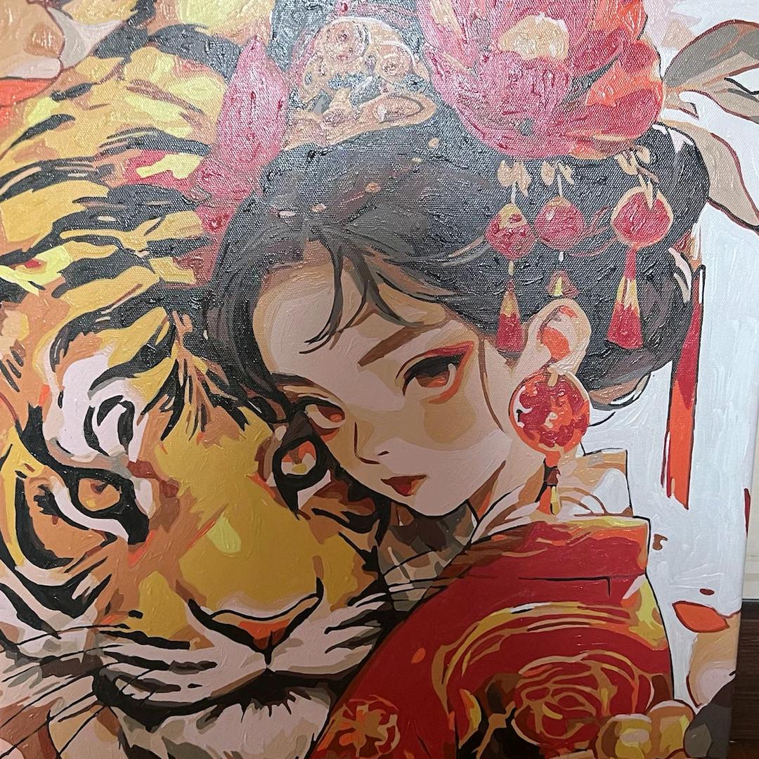 小秋秋数字油画