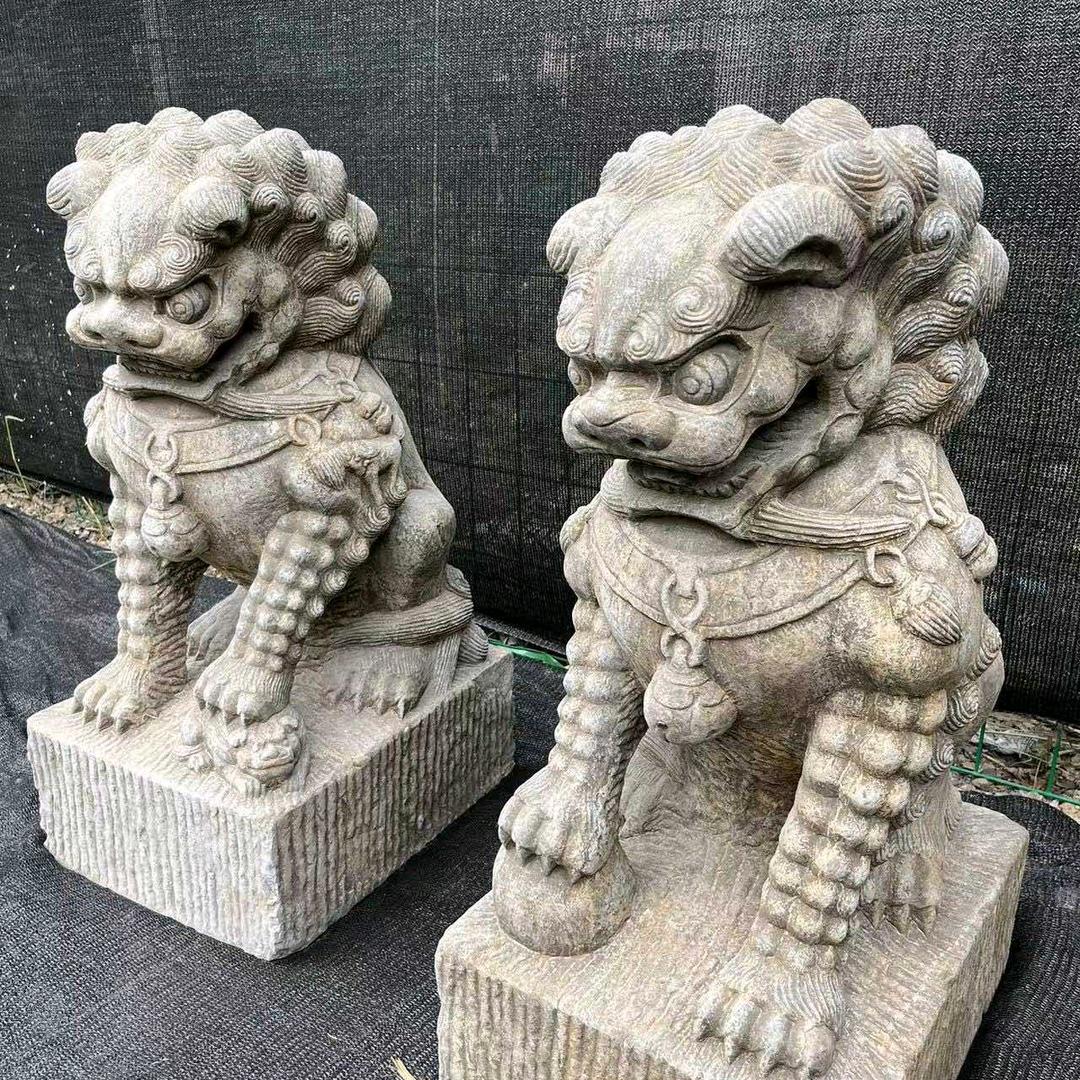 汇美老石器石雕摆件
