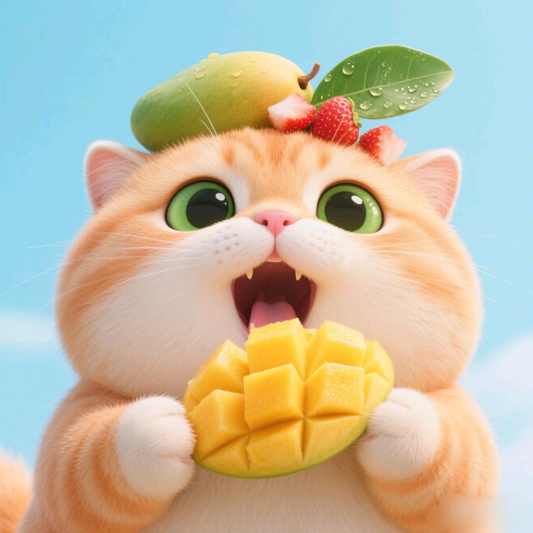 肥猫Ai吃水果