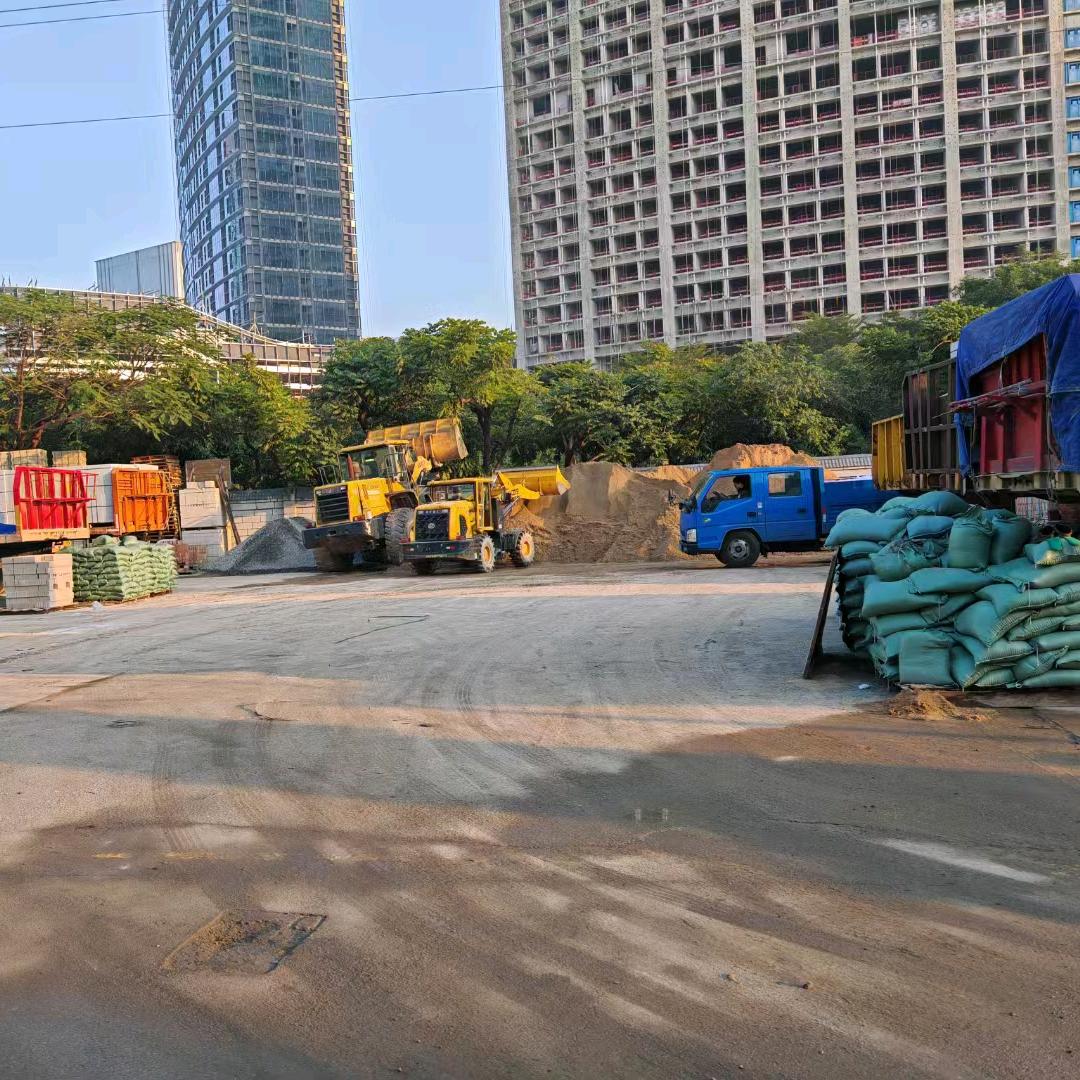 广州水泥黄沙石建材，建筑垃圾清理挖机租赁