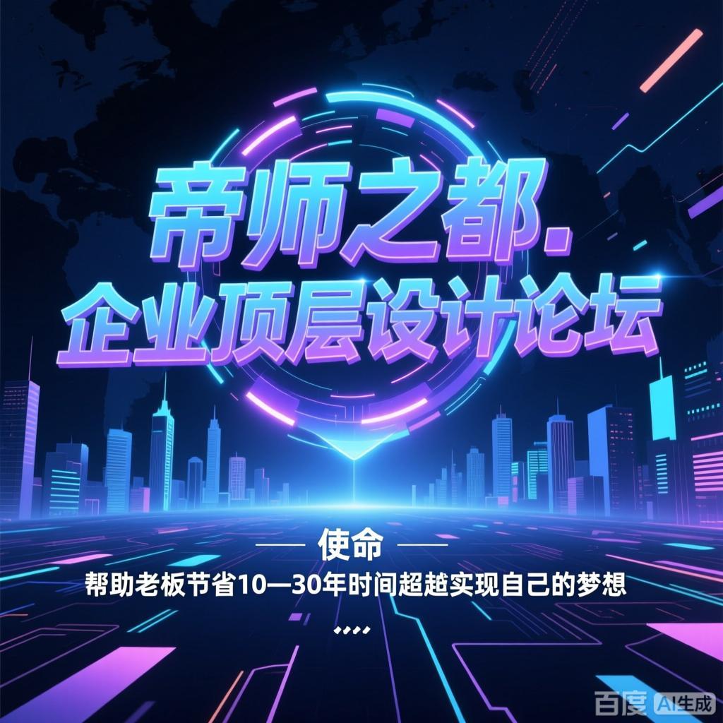 帝师之都.企业顶层设计论坛
