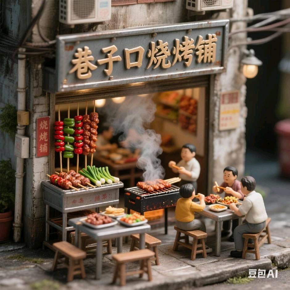 巷子口烧烤铺