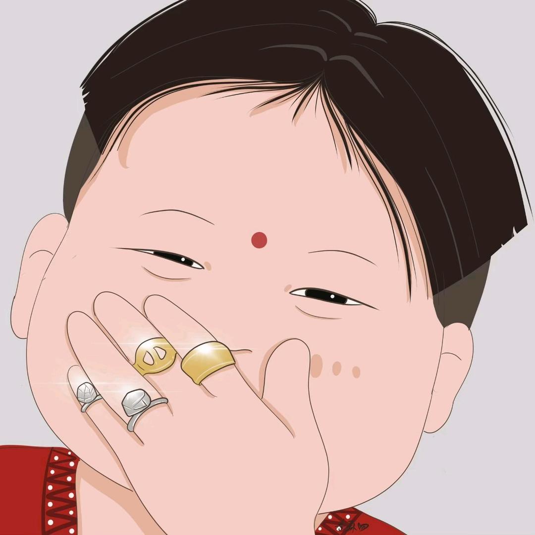 一见你就笑。