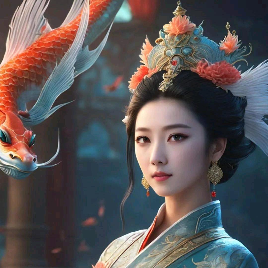 财神爷宝贝龙女