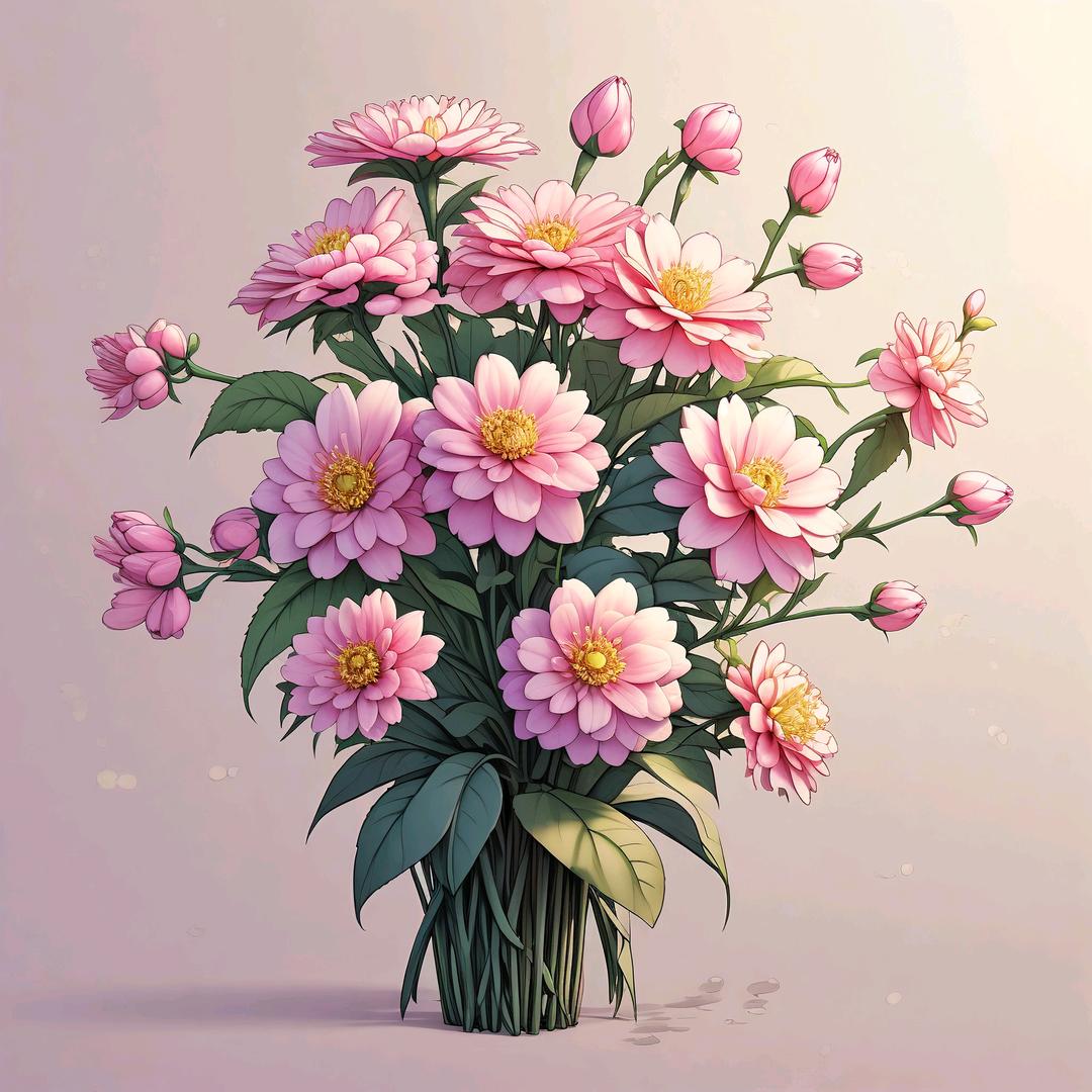 彩色兰花