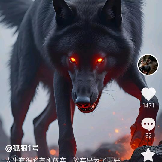 男人就要像一条狼样，风雨无助