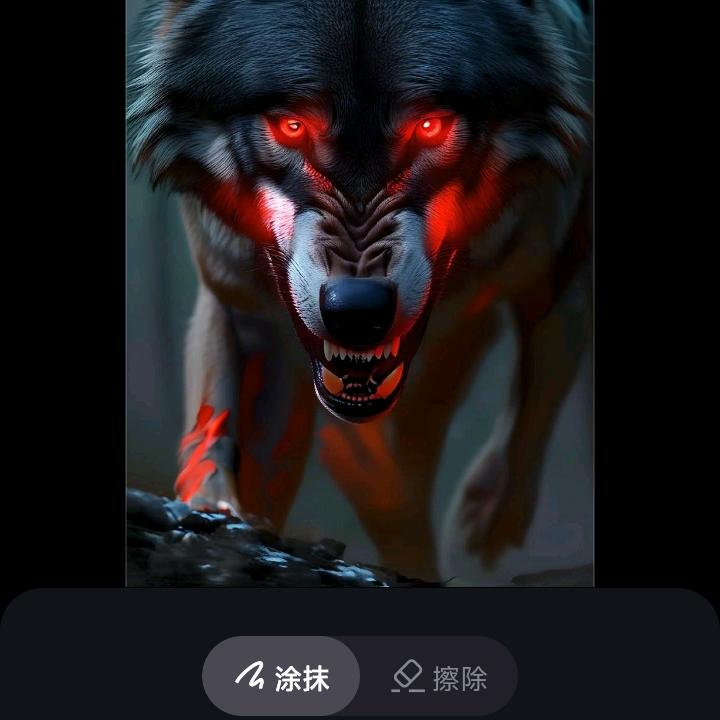 If a wolf looks back