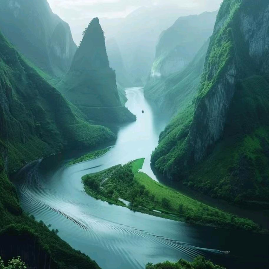 美丽的山