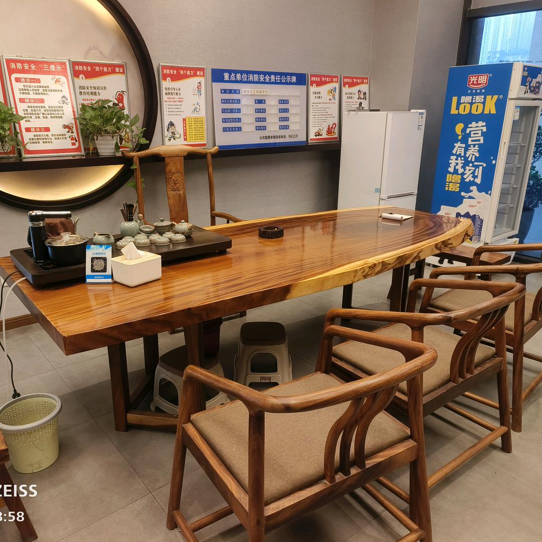 重庆代老表大板茶台办公家具收售