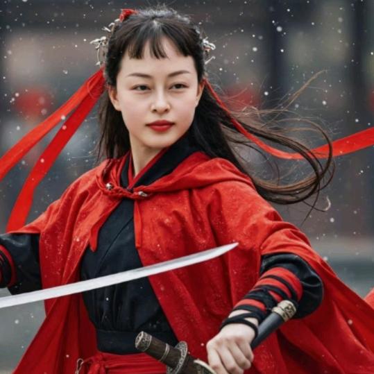 英语老师练太极