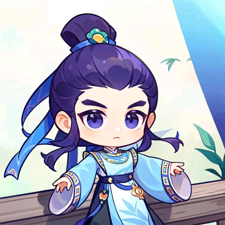 双景帅气的男人。