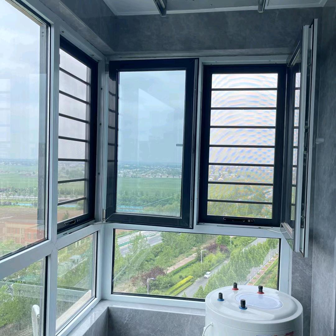 南和断桥铝门窗改平开180°内倒