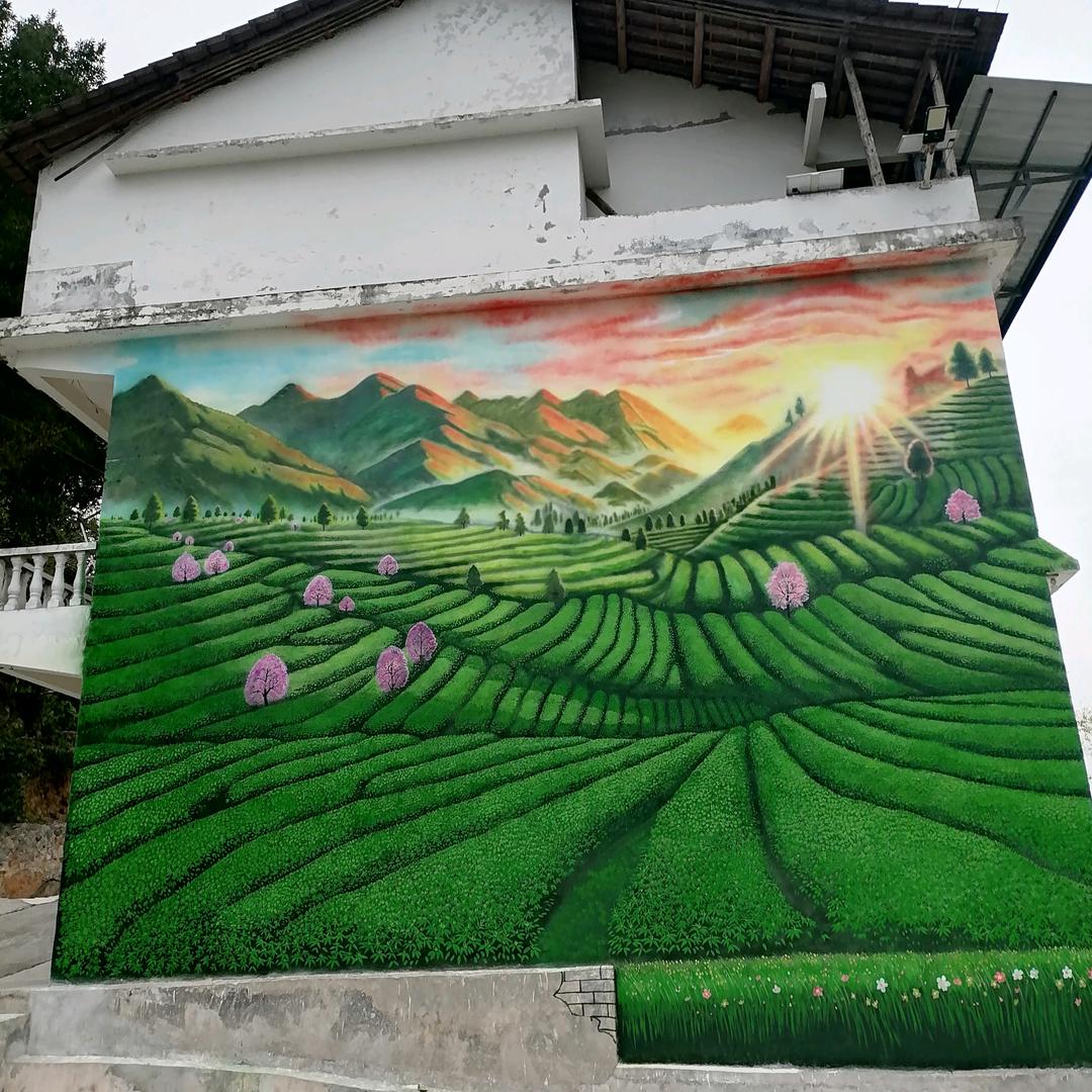 木雕，墙画，景观