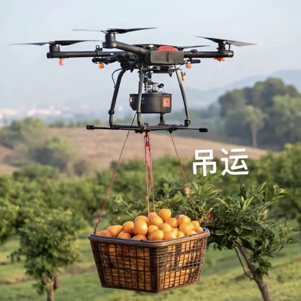 凡事靠自己，无人机吊运～小周。