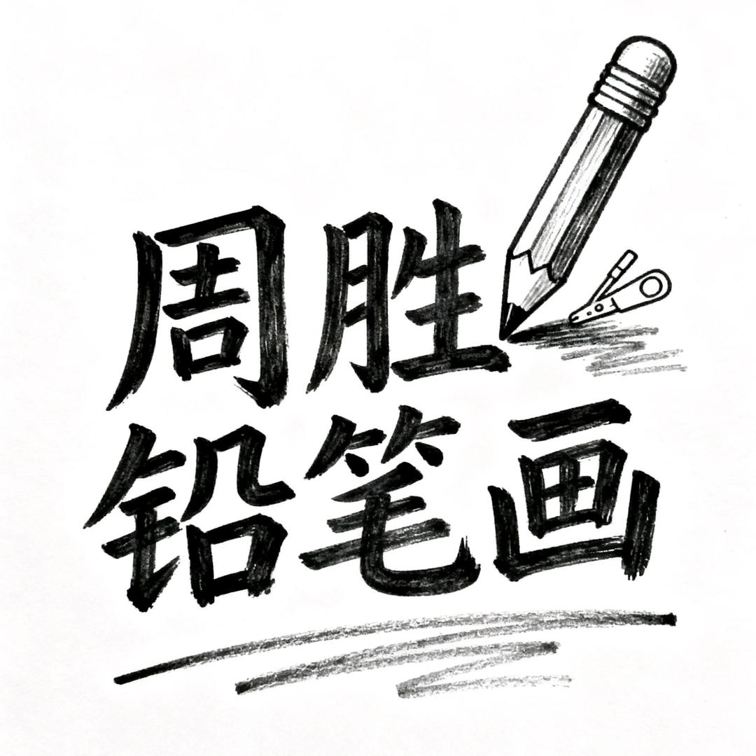 周胜铅笔画