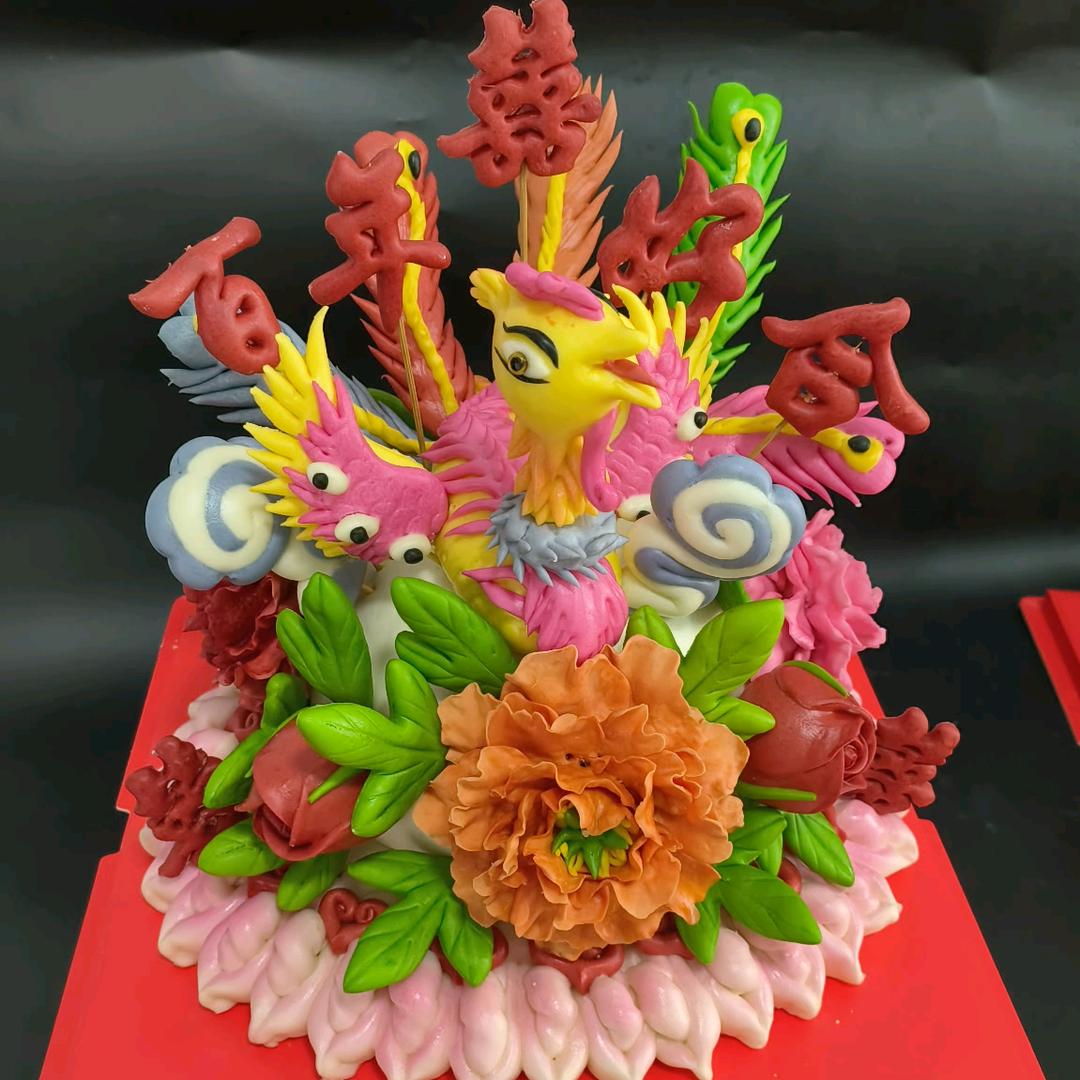 巧妈咪中式花馍蛋糕