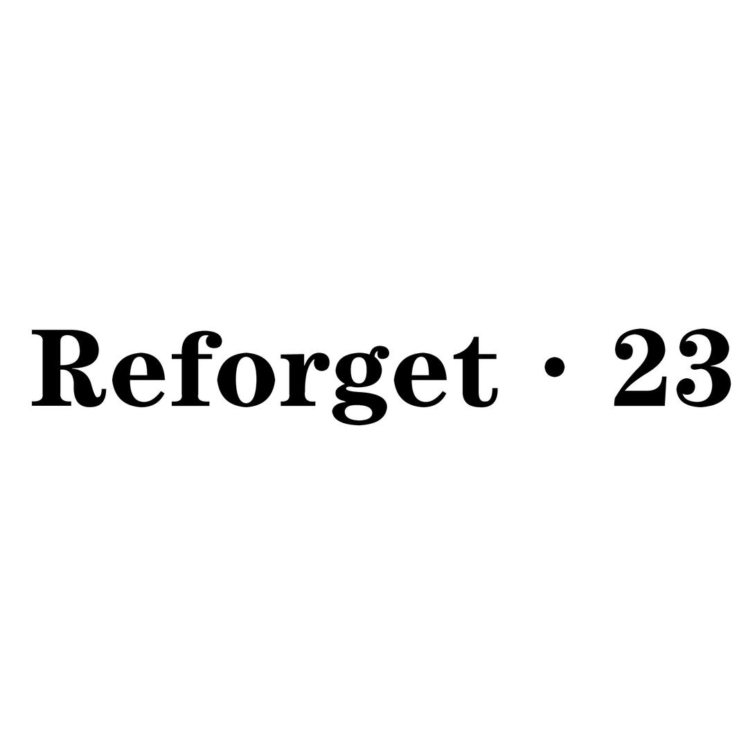 Reforget·23原创设计