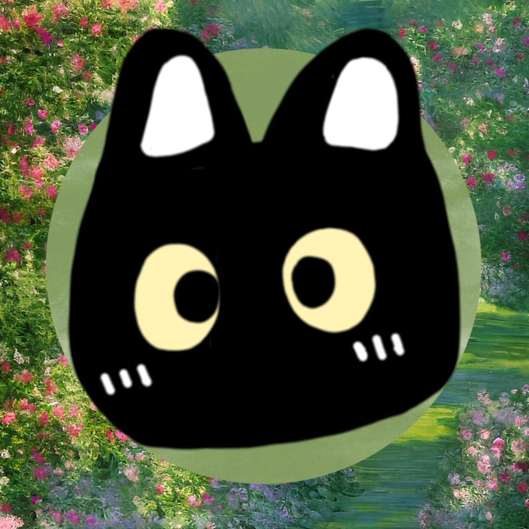 黑色猫猫头