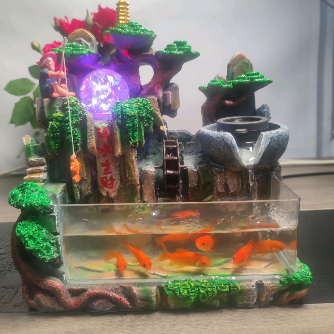 琳洋流水摆件