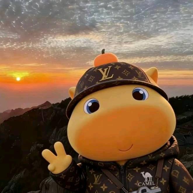 北极光下的企鹅