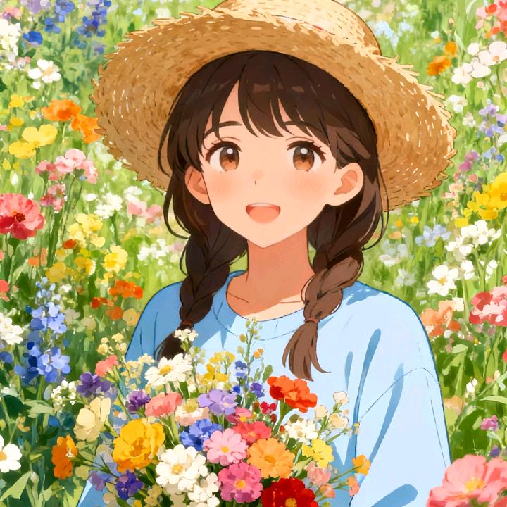 小燕子治愈动漫插画