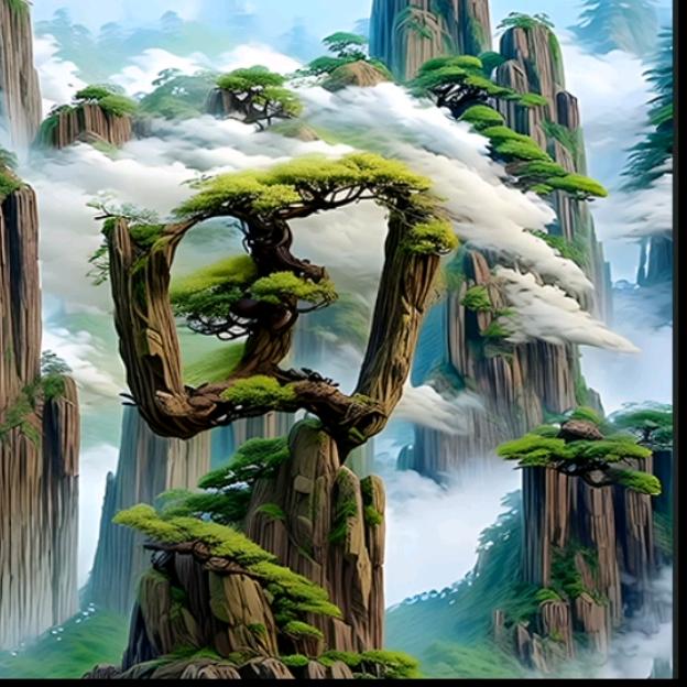 雄伟山峰